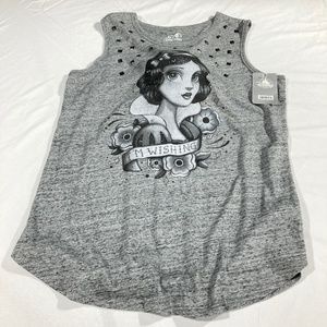 Snow White "I'm Wishing" Metal Studded and Sequined Tank Top